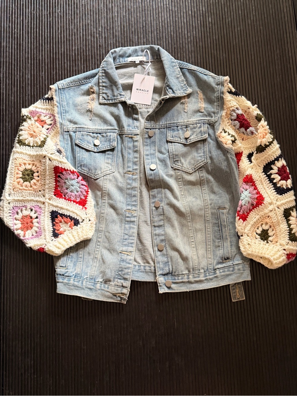 Miracle Light Blue Denim Jacket with Tag